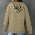thumbnail image 4 of Beige with Hood Basic Track Gym Running Going Out Outfits for Ladies Winter Fall Long Sleeve Crop Jackets Hoodies Outfits Sweatshirts Juniors Zip Up 2025 S, 4 of 7