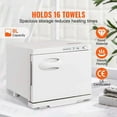 thumbnail image 2 of Hot Towel Warmer 8L, Spa Towel Warmer Cabinet - 2-in-1 Stainless Steel Rack, Holds 16 Towels, 360° Heating for Facial, SPA, Massage, Salon, Bathroom, 2 of 7
