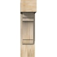 thumbnail image 2 of Ekena Millwork 7 1/2"W x 20"D x 28"H Olympic Block Smooth Bracket w/ Offset Brace, Douglas Fir, 2 of 25