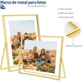 thumbnail image 2 of Set de 3 Marcos para Fotos Bluelander Dorado, 2 of 5