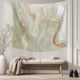 thumbnail image 5 of Sage Green Marble Tapestry for Bedroom Wall Hanging Tapestry, Contemporary Abstract Fluid Art Ceiling Backdrop Tapestries Poster Blanket Wall Decor for Teens Room Living Room Dorm 39" x 59", 5 of 8