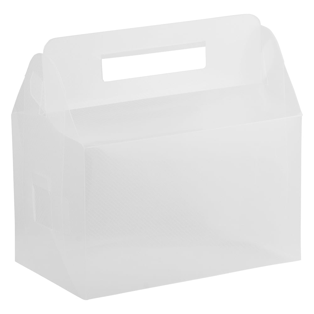 JAM Plastic Lunchbox, 4.75x7.75x4.75, 1/Pack, Clear Grid