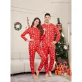 thumbnail image 2 of Conjunto de ropa navideña para la familia 2024 Conjuntos a juego Monos casuales suaves Pijamas lindos con estampado completo Traje de una pieza Mono, 2 of 5