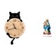 thumbnail image 1 of Reloj de pared,Reloj de pared decorativo para baño o dormitorio,Reloj de pared para gatos silencioso,sin tictac,ideal para regalar.,Letrero de mesa,Decoración de escritorio acrílica,rincón, 1 of 8