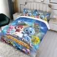 thumbnail image 3 of Miniforce Conjunto de sábanas temático, trío de piezas, cómodo y amigable con la piel, diseño único, regalo de decoración para el hogar para familiares, amigos y fans,135cm *200cm, 3 of 6