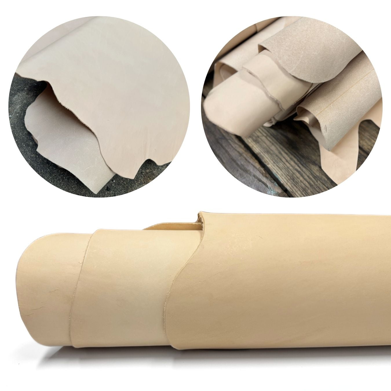 Extra Large Oak Cowhide Sides Leather Hides - A Grade B Grade 25-30 Square Feet