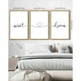 thumbnail image 3 of SHENIFY Sweet Dreams Sign Wall Decor 16x24in3pcs Natural Framed Bed Bedroom Farmhouse Guest Room Wood Rustic Over Bed Wall Art Hanging Decoration, 3 of 6