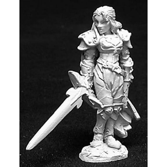Reaper Miniatures Alaine, Female Paladin #02725 Dark Heaven Unpainted Metal