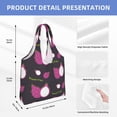thumbnail image 4 of XMXT Canvas Tote Bag for Women, Cute Cartoon Dragon Fruit Large Reusable Shopping Bags, Multicolor, 4 of 7