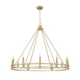 thumbnail image 5 of Z-Lite Dennison 12 Light Chandelier in Signature Brass color, Steel frame, 5 of 7