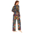 thumbnail image 6 of Long Sleeve Pajama Set For Women Comfy Set Soft Sleepwear Traditional Mexican Pattern, 6 of 7