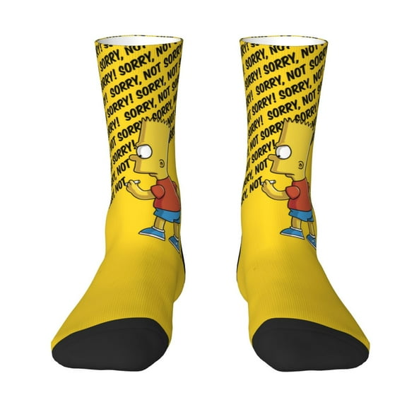 Simpsons Socks Crew Novelty Socks Casual Dress Gifts For Men Women