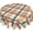 Halloween Checkered, variant on Happy Birthday Round Tablecloth 60" Black Gold Birthday Cake Confetti Flags Balloons Gifts Decorative Circle Table Cloth Cover Stain & Wrinkle Resistant for Dining Room Kitchen Indoor Outdoor