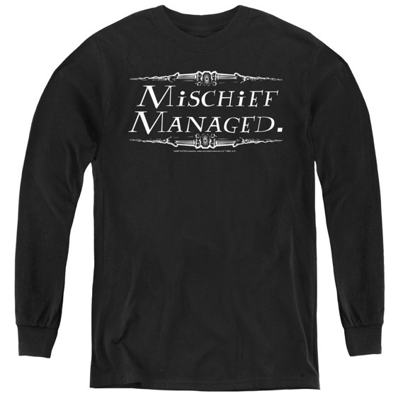 Harry Potter - Mischief Managed - Youth Long Sleeve Shirt - Large