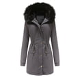 thumbnail image 2 of Women's Winter Coat Warm Puffer Jacket Waterproof Winter Parka Coat with Hood, 2 of 9