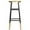 Black/Gold, variant on SAFAVIEH Emery 30" Solid Metal Gold Leaf Bar Stool, Red
