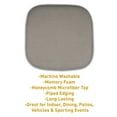 thumbnail image 7 of Sweet Home Collection Memory Foam Honeycomb Non-Slip Back 16" x 16" Chair Pad - Silver, 2 Pack, 7 of 7
