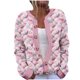 thumbnail image 1 of Cárdigan de mujer, cárdigan de manga larga, ahuecado, color sólido, chaqueta informal, parte superior de poliéster para mujer, 1 of 2