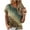 Army Green, variant on Women's Tops Women Summer Sexy Fold Printed Regular Short Sleeve Round Neck Button Top Army Green