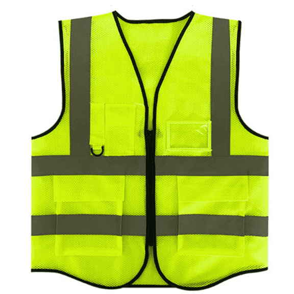 TELOLY Safety Vest,High Brightness Reflection Chalecos Reflectantes De Seguridad,Breathable And Wear-Resistant Reflective Vest green