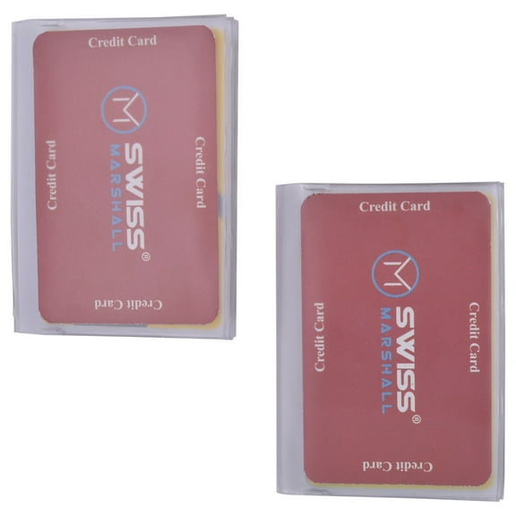 Plastic Wallet Insert 6 page SET OF 2 Picture Holder Made in USA by Swiss Marshall