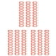 thumbnail image 1 of 90 Piezas Porta Llaves de Plástico para Equipaje de Etiqueta de IdentificacióN Llaveros con Placa de Nombre, Color: Rojo, 1 of 5