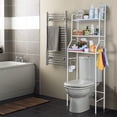thumbnail image 4 of OATIPHO Alloy Over The Toilet Storage Rack Bathroom White 1Set, 4 of 8