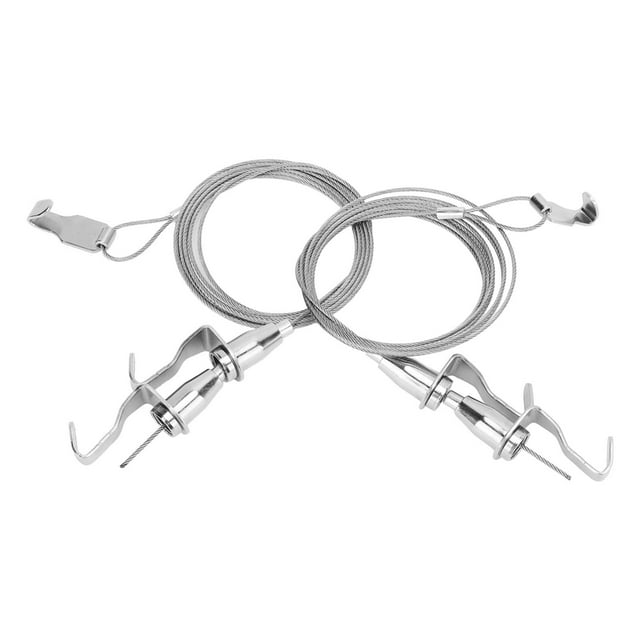 Adjustable Picture Hanging Wire, 2pcs 33LBS Loading Picture Rail Hanging System for Exhibition for Art Gallery