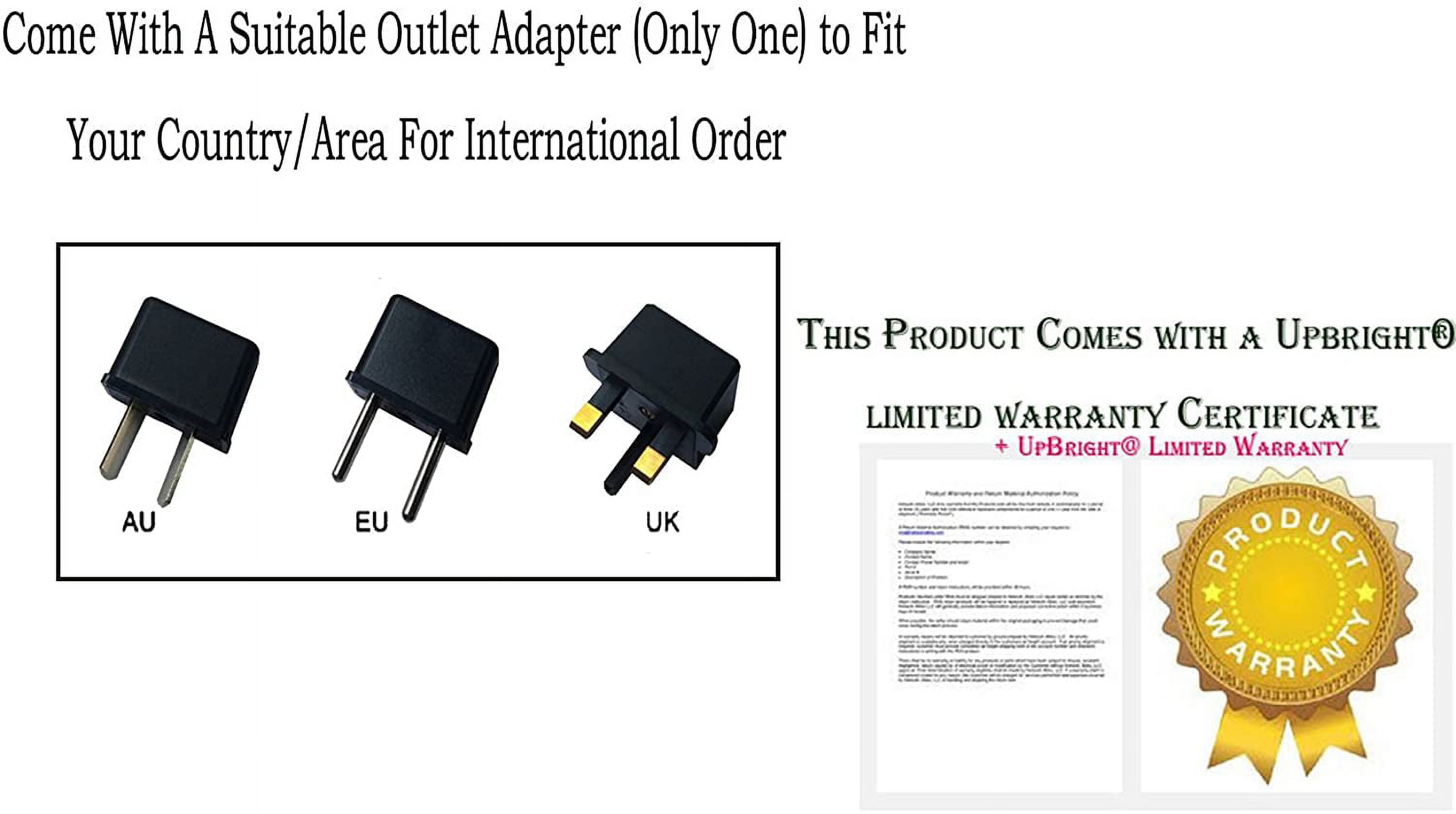 UpBright 3-Pin 12V AC/DC Adapter Compatible with Skyworth SLC-1921A SLC-1921A-3S SLC-1519A-3M SLC-1519A-3S SLC-1369A-3C SLC-1369A-3S SLC-1369A-3 SLC1369A3 SLC-1569A SLC-1569A-3 LED HD TV 533Z0905063PI - image 3 of 5