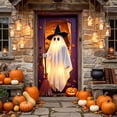 thumbnail image 5 of Cififendec Halloween Themed Door Cover Tapestry, Spooky Scene Backdrop for Home Entrance and Prop Shoot Decor, 70.86"×35.43", 5 of 6