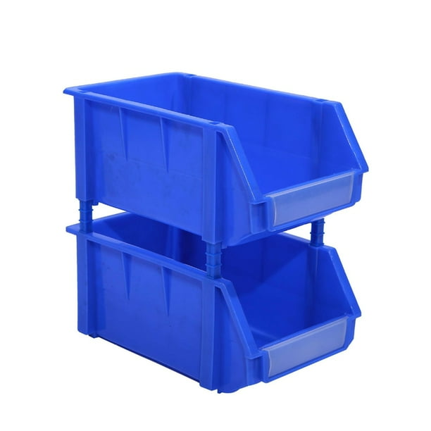 2Pack Plastic Storage Bin Hanging Stackable File Toy Parts Organizer