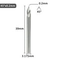 thumbnail image 1 of 3.175mm V Shape Tip End Milling Cutter 20-60 Degree Tip Carbide 3D Engraving Bit, 1 of 5