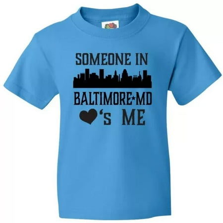 Bella Canvas Baltimore Maryland Someone Loves Me Skyline Toddler T-Shirt Md Apparel Bella Canvas Baltimore Maryland Someone Loves Me Skyline Toddler T-Shirt Md Apparel