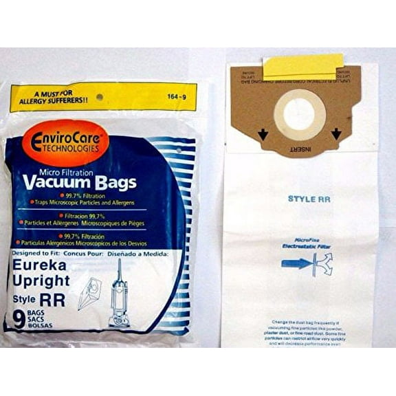 9 Compatible with Eureka Style RR Vacuum Bags Micro Lined Allergen Filtration #61115 boss smart