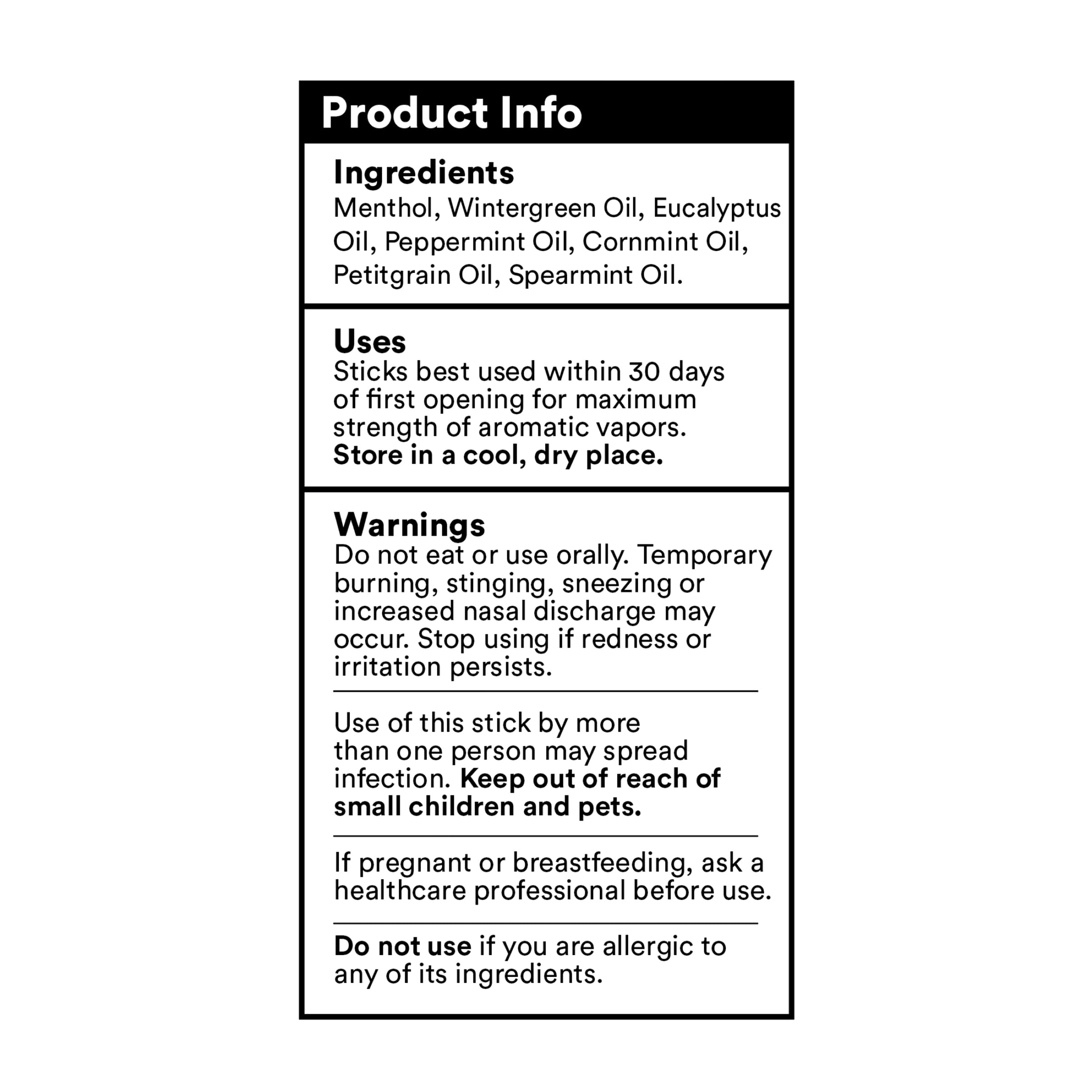 BoomBoom All Natural Breathe Nasal Inhaler, Sinus & Allergy Relief, Wintermint, 0.035 oz, 1 Stick