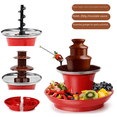 thumbnail image 3 of Máquina de fuente de chocolate en miniatura, máquina de fusión de pasta en cascada, torre de fusión, máquina de exportación, máquina de explosión para uso doméstico con chasis, 3 of 4