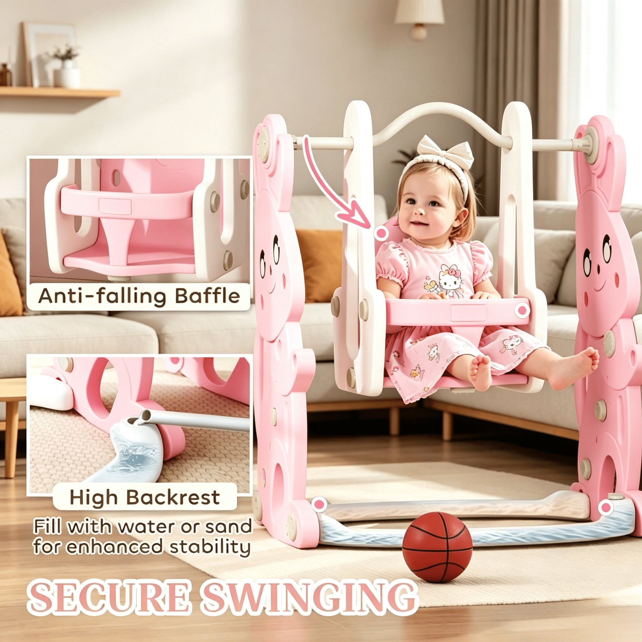 Slide and Swing Set