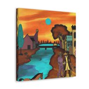 Frontier Town Scene - Canvas