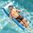 thumbnail image 5 of Big Joe Kona No Inflation Needed Pool Lounger with Headrest, Fade Aqua Double Sided Mesh, Quick Draining Fabric, 5.5 feet Big, 5 of 8