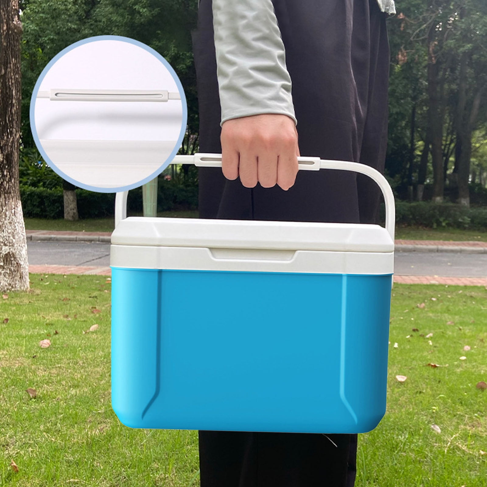 Camping Cooler Cooler With Handle Portable Refrigerator Keep Cool For 72 96 Hours Small Ice Chest Hard Food Storage For Beach Camping Sports Camping Hiking