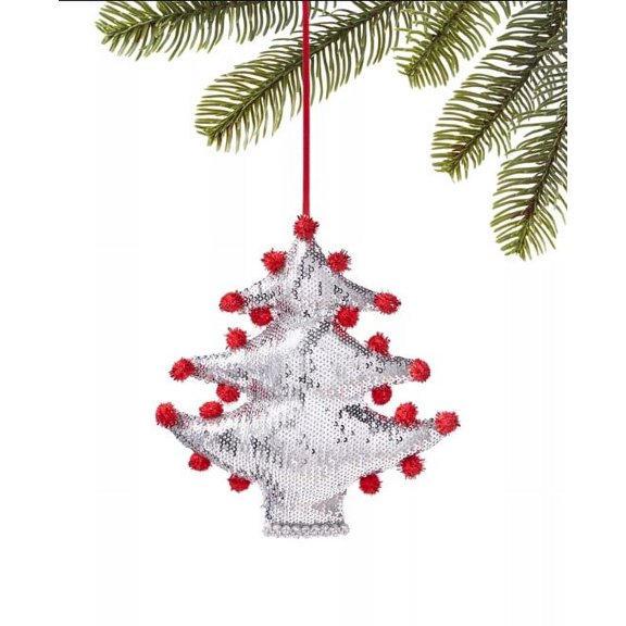Holiday Lane Peppermint Twist Sequin Christmas Tree Ornament