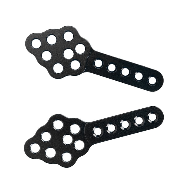 Soporte de amortiguador Sincero 2 uds ajuste ángulo de altura apto para coche trepador de control remoto 1/10 negro