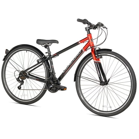 Concord 700c SC700 Hybrid Men's Bike, Black/Red, For Height Sizes 5'4