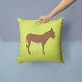 thumbnail image 2 of Carolines Treasures BB7675PW1414 Cotentin Donkey Green Fabric Decorative Pillow, 14 x 14 in., 2 of 4