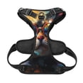 thumbnail image 5 of Lsque Cool Cat With Sunglasses Dog Harness, No-Pull Pet Harness with 2 Leash Clips, Adjustable Soft Padded Dog Vest with Easy Control Handle for Large Dogs-X-Large, 5 of 9