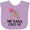 Lavender, variant on Inktastic Nana Loves Me Grandchild Valentine Deer Girls Baby Bib