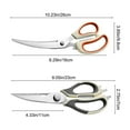 thumbnail image 2 of TIMIFIS Heat Pad Stainless Steel Multifunctional Kitchen Scissors Roasting Scissors Powerful Chicken Scissors Set of Kitchen Siccosrs Kitchen Gadgets, 2 of 6