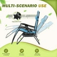 thumbnail image 2 of Devoko Set of 2 Outdoor Casual Adjustable Zero Gravity Chair with Pillow and Cup Holder, 2 of 7