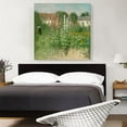 thumbnail image 2 of ARTCANVAS Garden With Hollyhocks Canvas Art Print by Ernest Quost - Size: 36" x 36" (0.75" Deep), 2 of 9