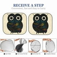 thumbnail image 6 of Xecao Owl with Mandala for Foldable Car Sun Shades (2-Pack) offer sun protection with an easy-fold design for convenient windshield shading., 6 of 7